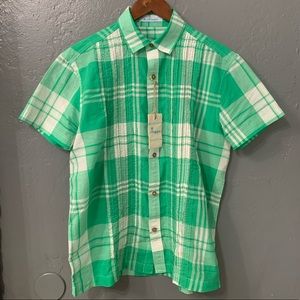 PLAID BUTTON DOWN SHIRT